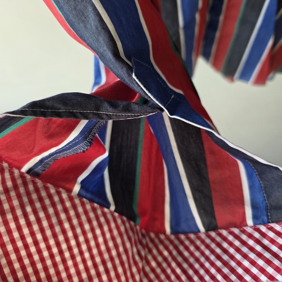 Haupt Slim Fit Button Down Striped Multicolor Men's Shirt L 16.5 - Picture 4 of 11